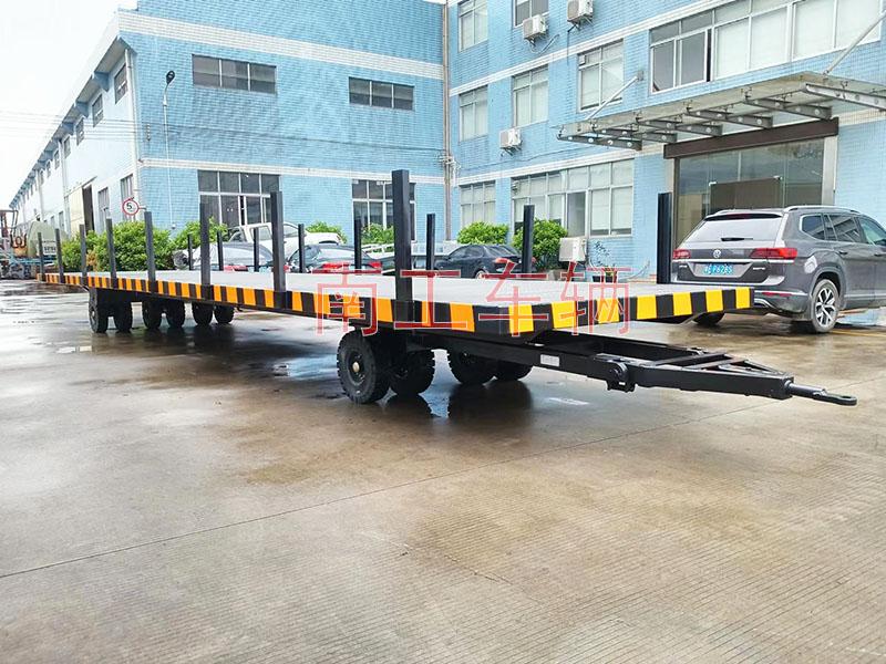 20吨12米重型平板拖车 插桩式工具拖车