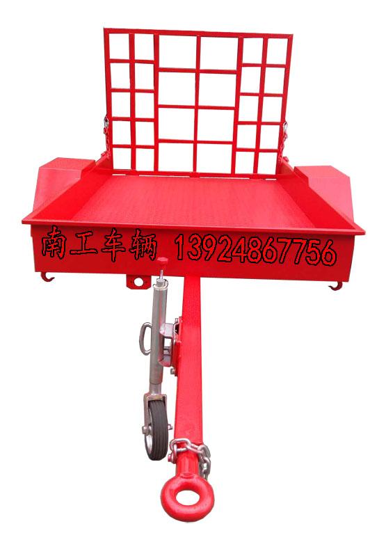 1吨消防车用2轮平板拖车 轻型全挂车