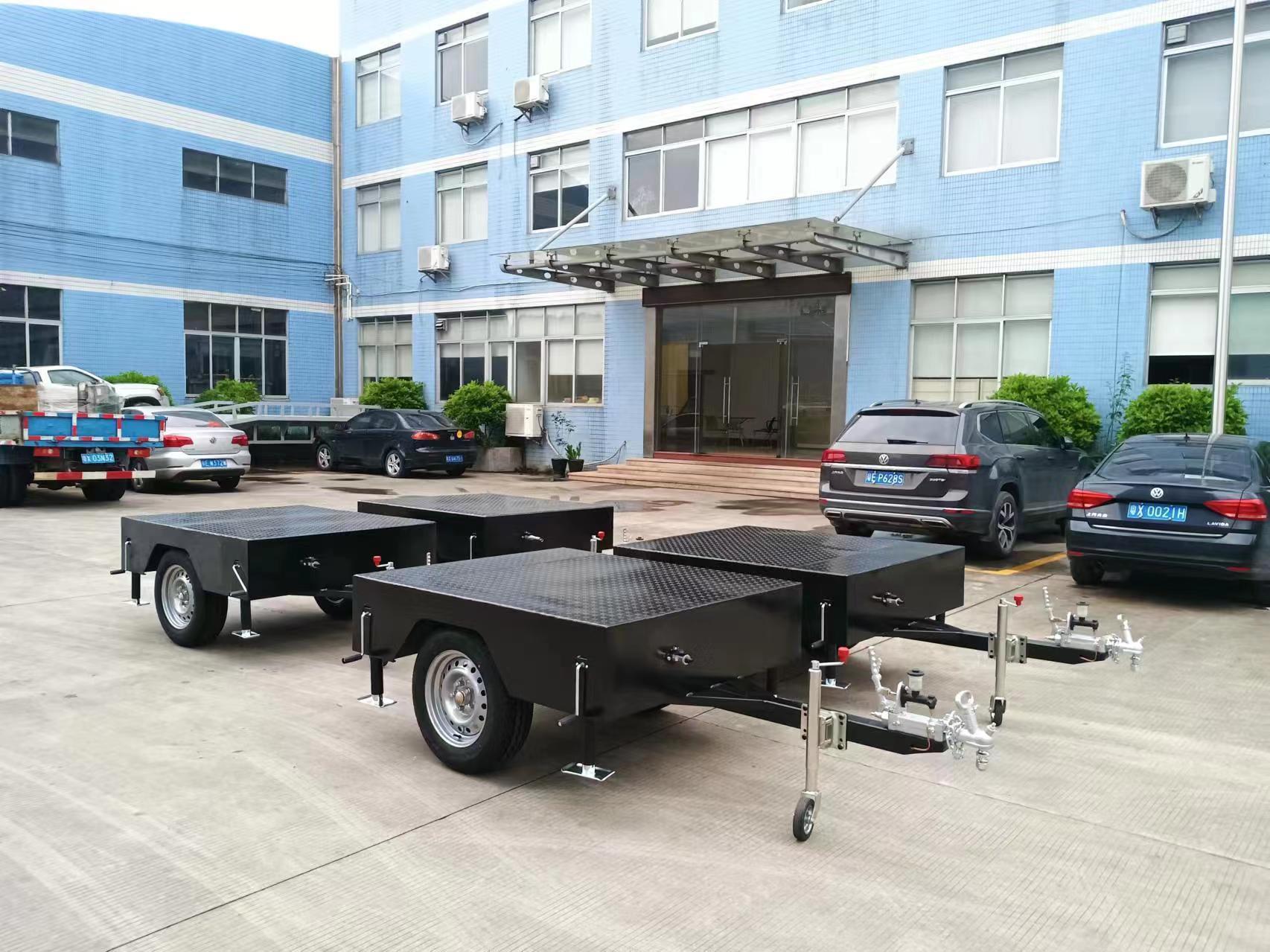 0.7吨小型消防平板拖车ATV全挂车案例