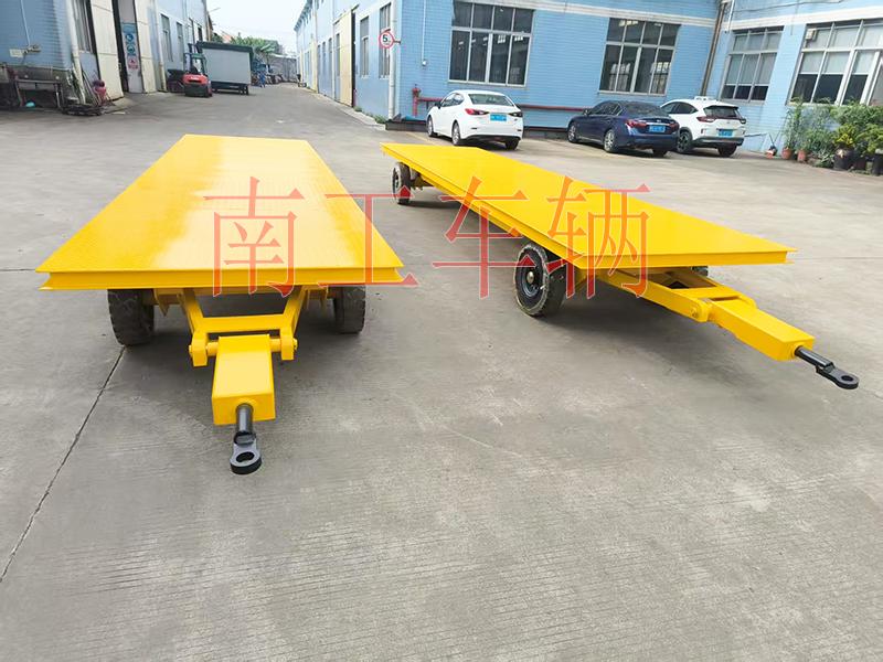 5吨工业平板拖车 牵引式全挂工具拖车