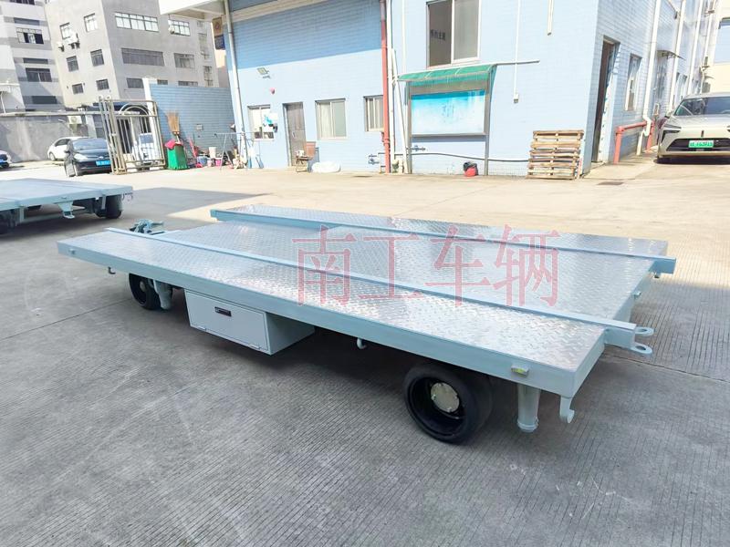 6吨牵引式船舶艉段转运工具平板拖车