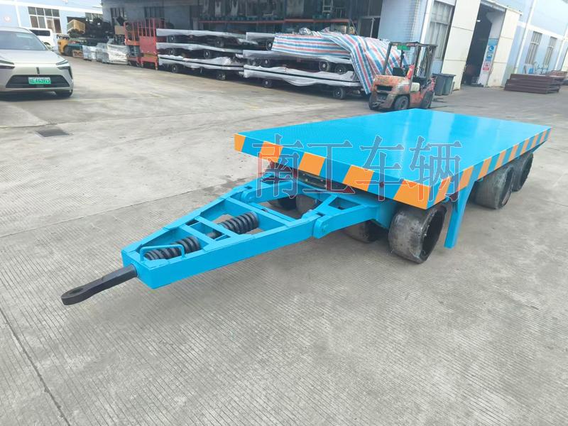 40吨重型平板拖车 无动力牵引全挂工具拖车
