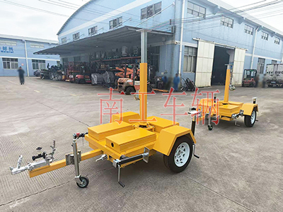 手动升降广告拖车 移动式拖车底盘I.jpg