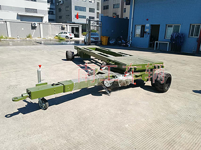 船体运输工具平板拖车绿色I.jpg